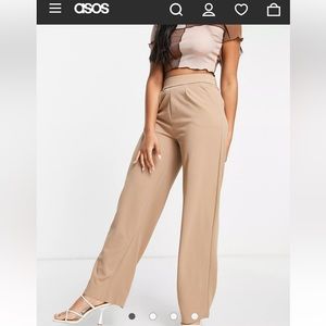 ASOS JDY wide leg pants in camel. Medium. Only worn a couple times.